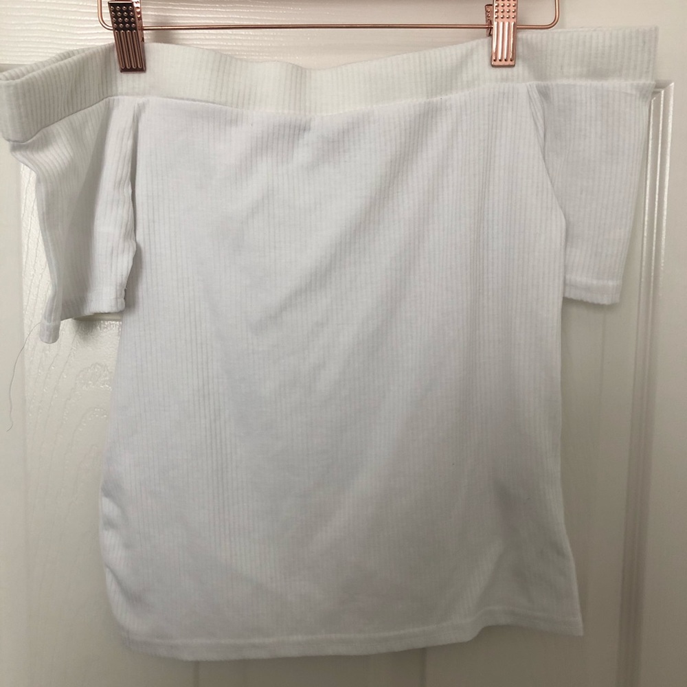 White Off The Shoulder Blouse